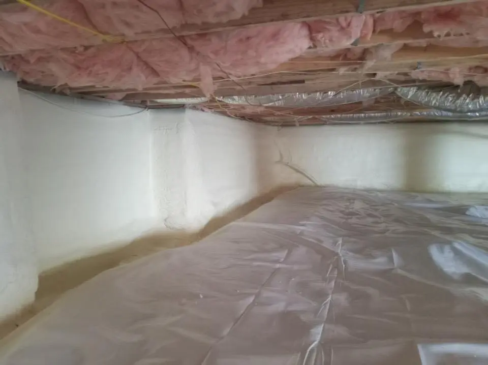 Crawl space encapsulation with closed-cell spray foam for Roof Leak Repair in Sea Cliff